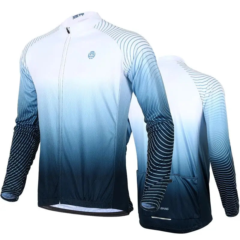 West Biking Cycling Jersey Long Sleeve Team Racing Shirt