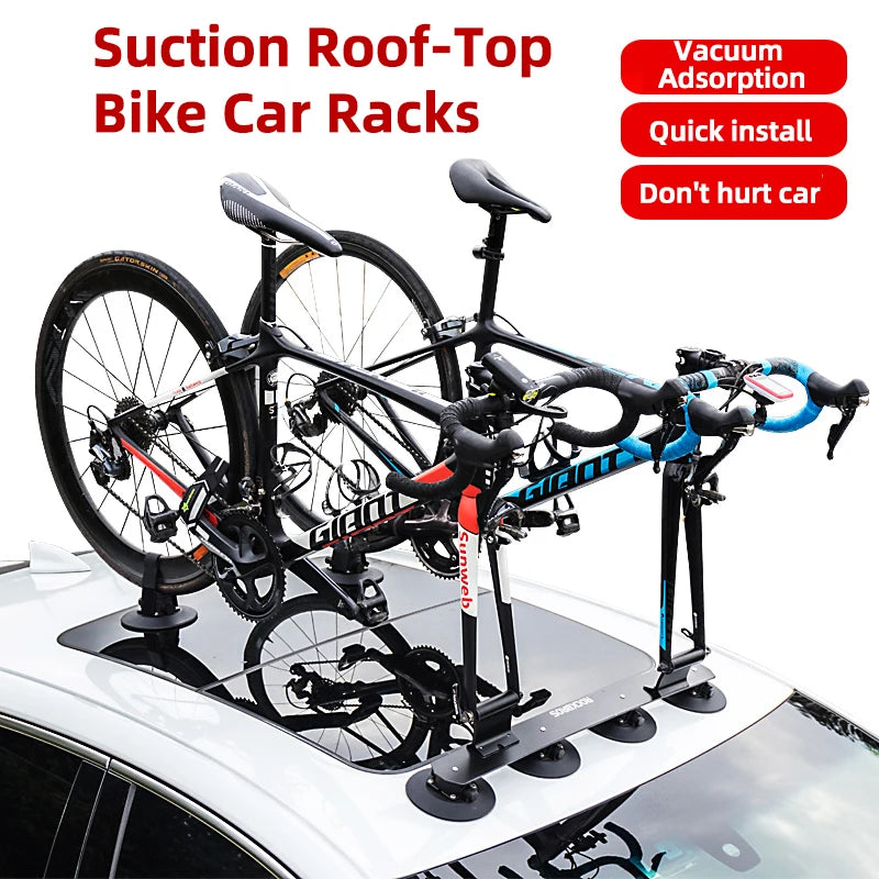 Rockbros Bike Rack for Car Suction Roof Top Carrier MTB