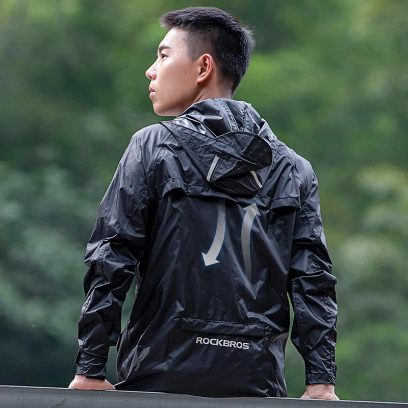 RockBros Cycling Waterproof Jacket Men Breathable Reflective