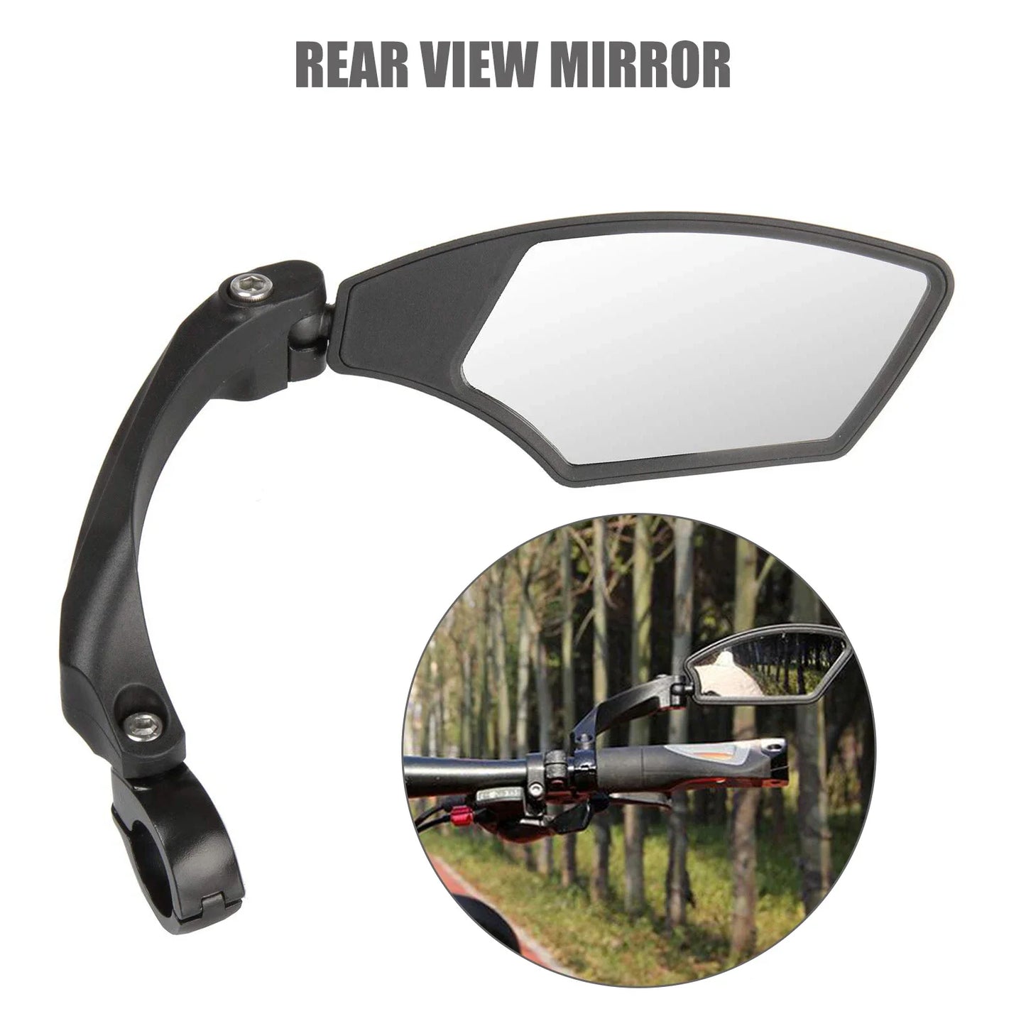 Shunmaii Wide Range Rearview Bicycle Mirror 360 Rotation