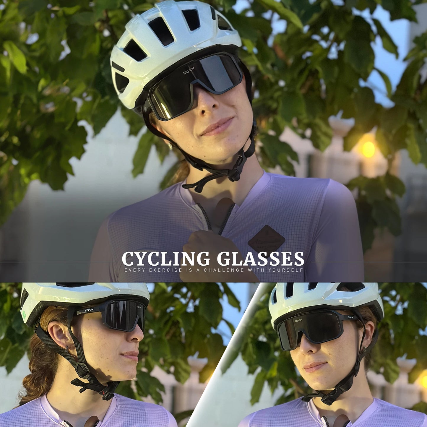 SCVCN Cycling Glasses Sunglasses For MTB BMX Men Women