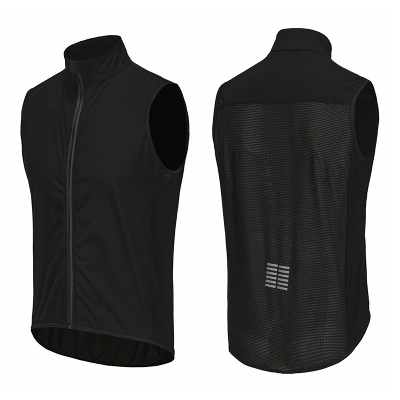Rsantce Windproof Waterproof Cycling Vest Jacket MTB Men
