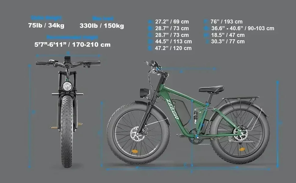 S1 2000W 48V Ebike Electric Bicycle With Hydraulic Brakes