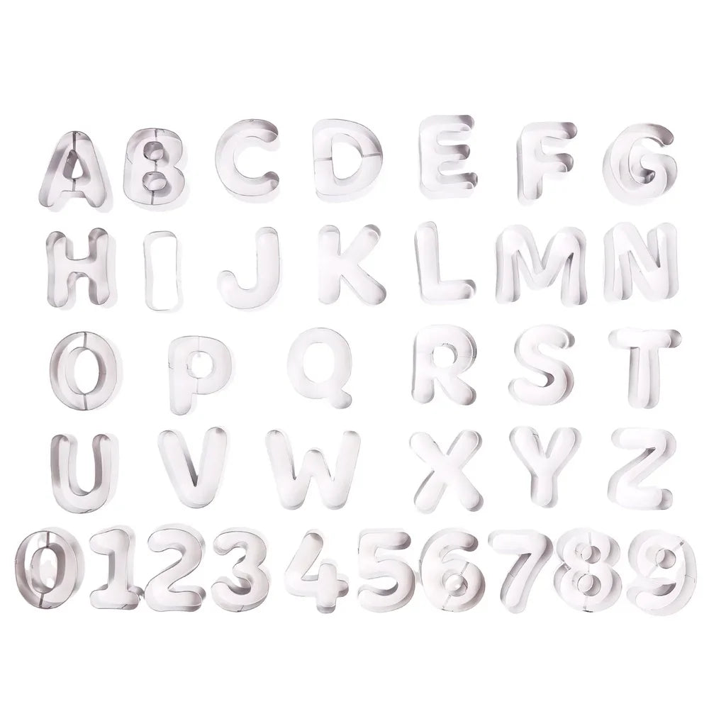 Cookie Tools Alphabet And Number Cookie Cutter Set 36 Count