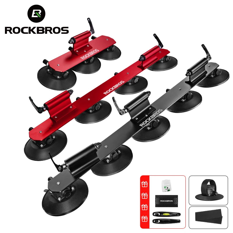 ROCKBROS Roof Bike Rack Carrier Suction Mount Quick Install
