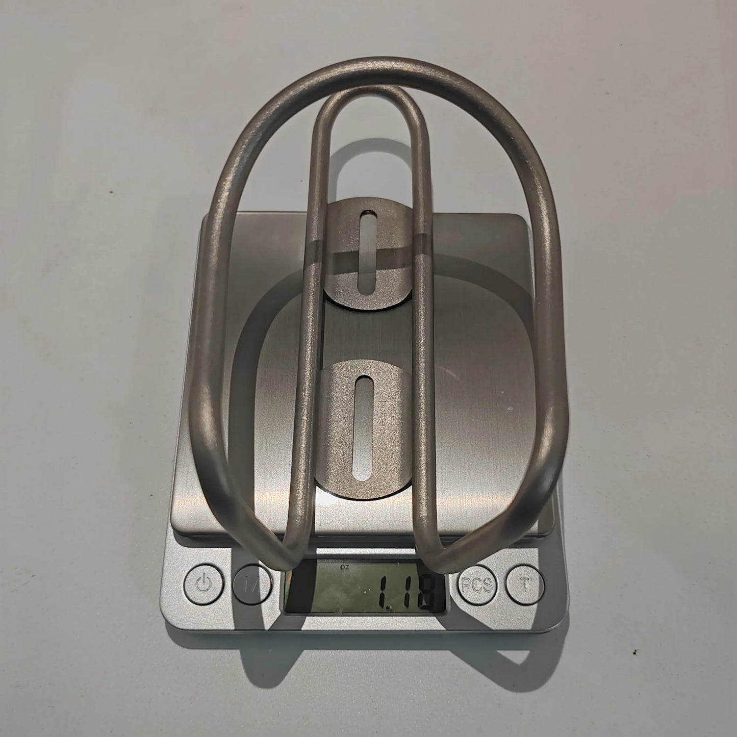 Sand Blasted Titanium Bottle Cage Ultralight With M5 Bolts