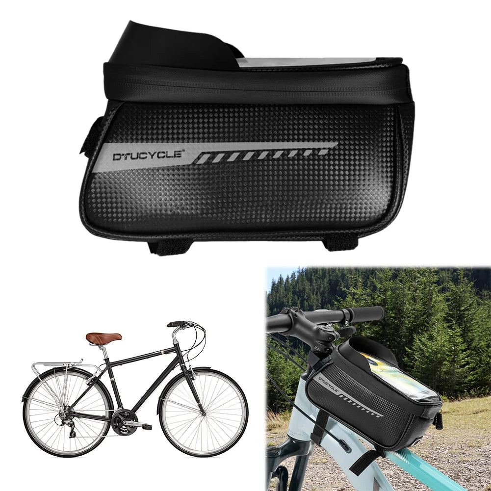Hign-Concerned Bike Front Frame Bag Phone Holder Pouch