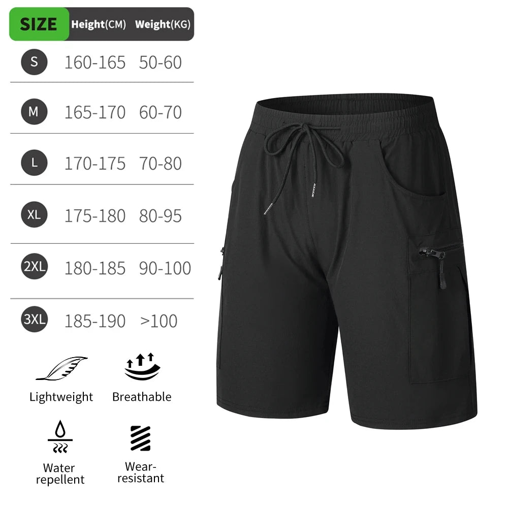 WOSAWECN MTB Shorts 2 In 1 Mountain Bike Padded Quick Dry