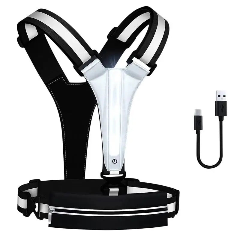 Guangdong Running Light Vest USB Reflective Gear For Runners