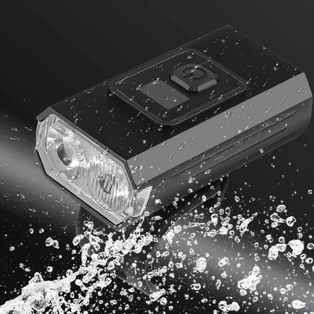 APWIKOGER 800LM USB C Bike Headlamp With 6 Modes Light