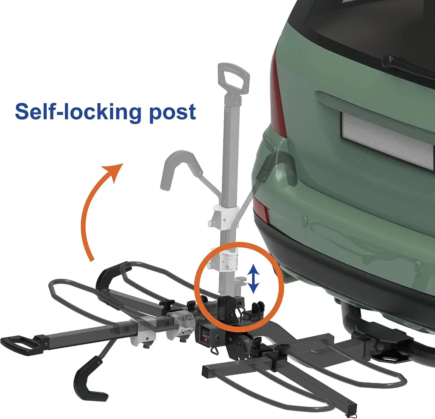 Hign Concerned Two Bike Hitch Mounted Platform Carrier