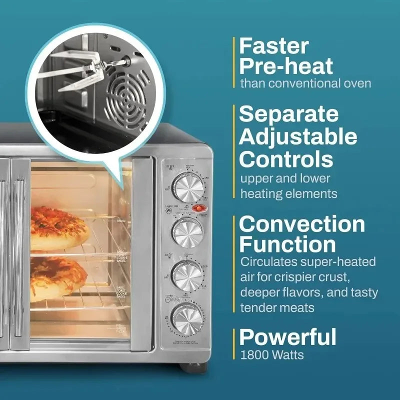 Hign-Concerned French Door Convection Oven With Rotisserie