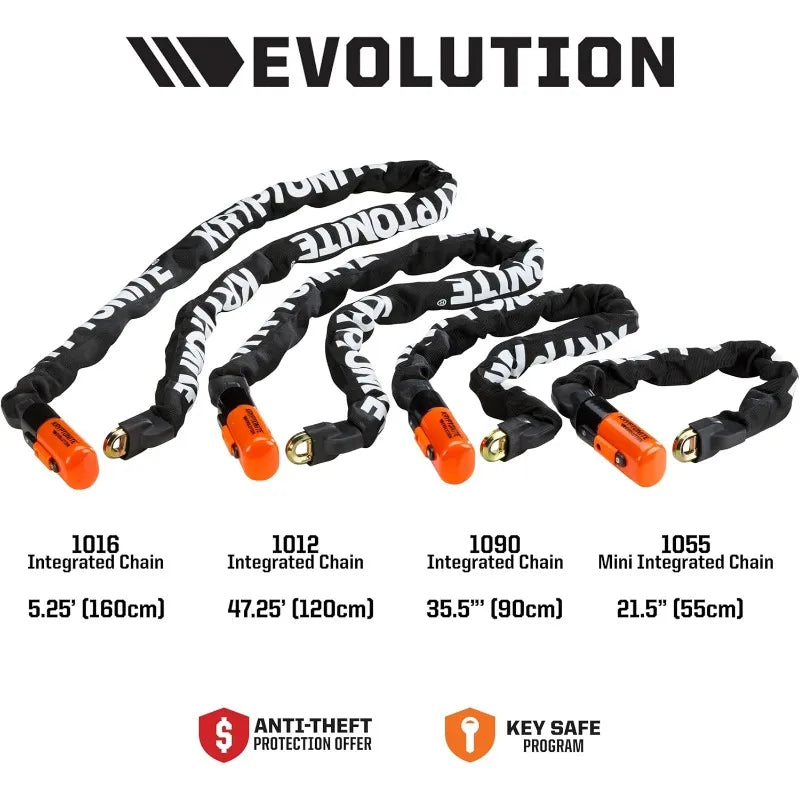 YTYIN Evolution 1055 Mini Bike Chain Lock Heavy Security