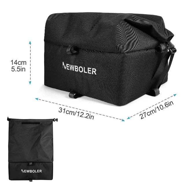 NEWBOLER Rear Bike Basket Cargo Rack Bag For Outdoor