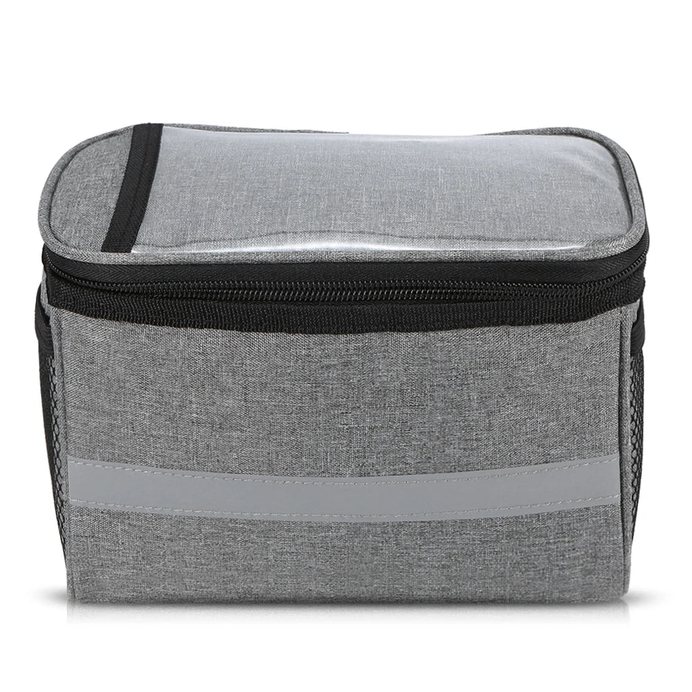 Lixada Insulated Handlebar Bike Bag With Reflective Strips