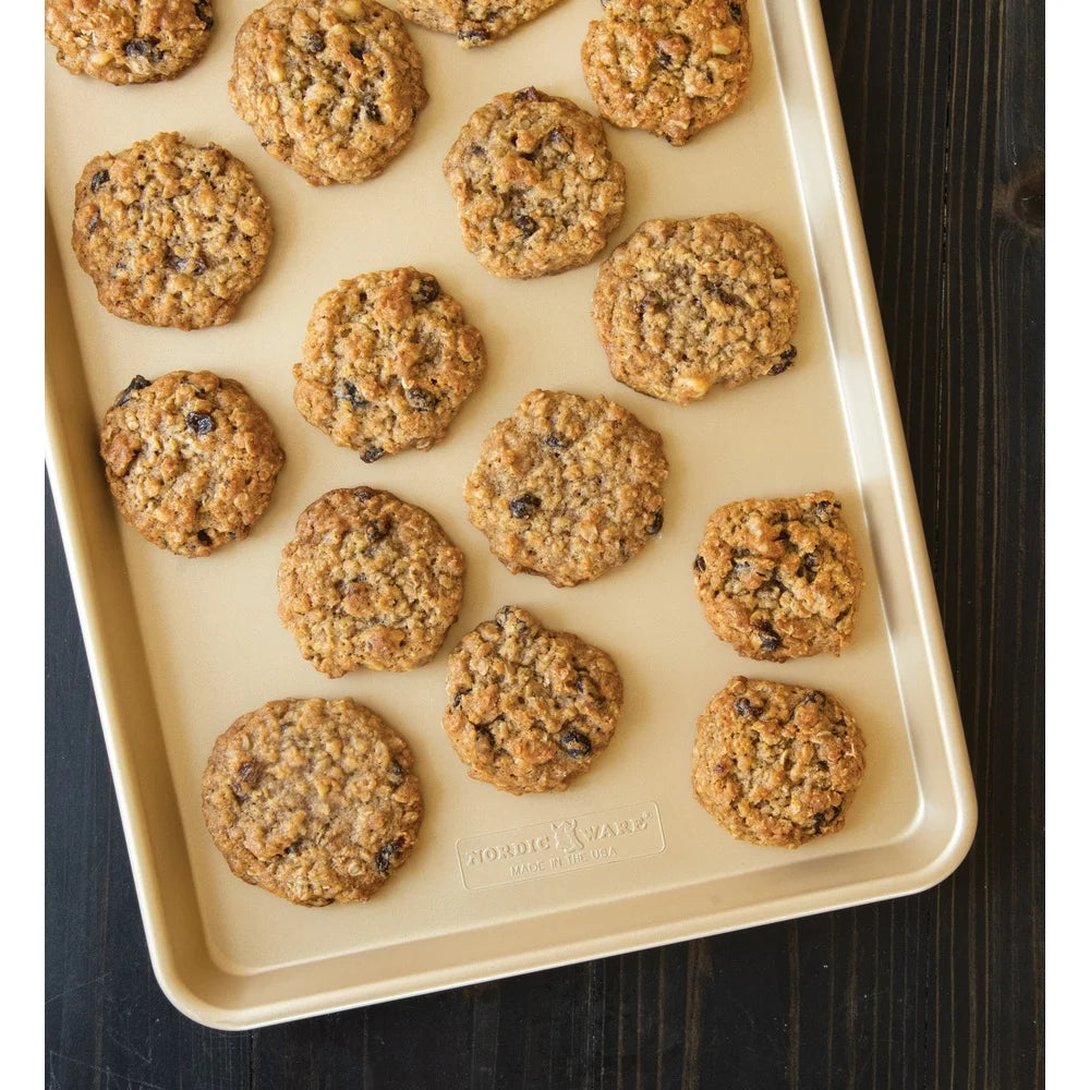 Feature Nonstick Baking Sheets Set Of 2 Metal Cookie Pans
