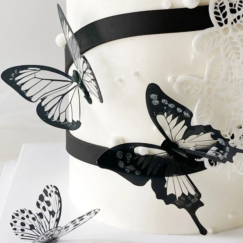 Zhejiang Butterfly Cake Decorations 6To18Pcs For Birthday