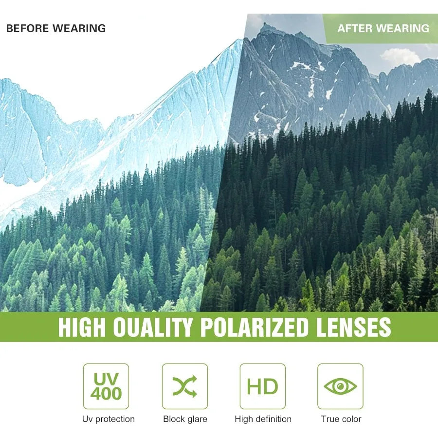 Hign Concerned 3 Pack Polarized Sunglasses For Men UV400