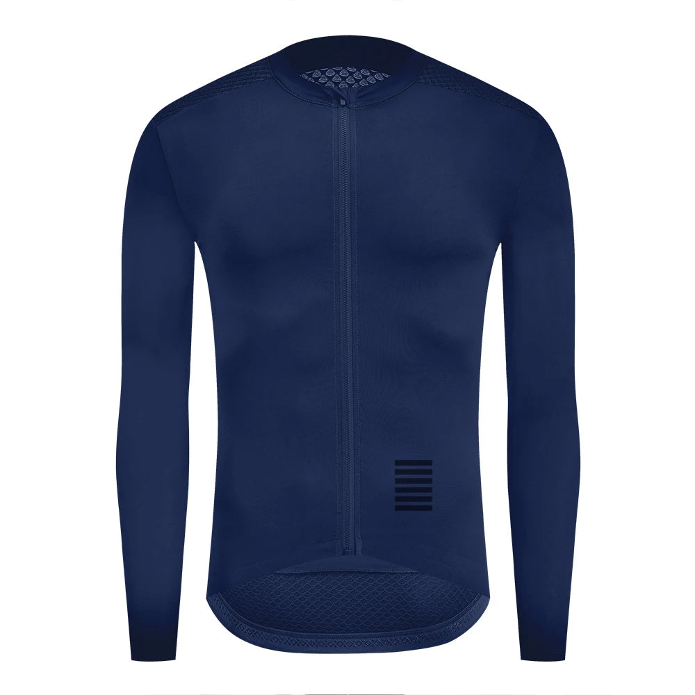 YKYWBIKE Mens Long Sleeve Cycling Jersey Pro Team Jersey