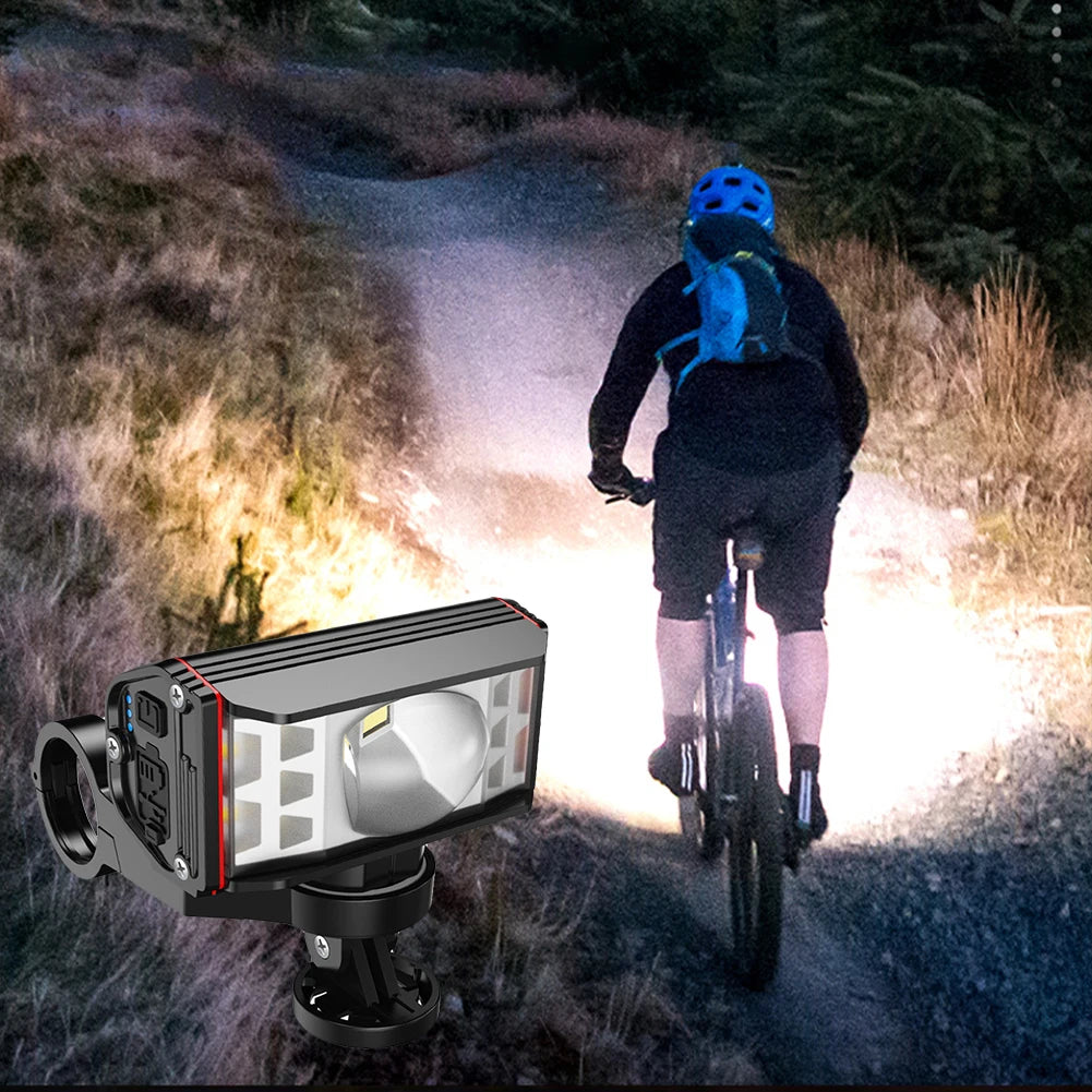 Brightness 1800LM USB Rechargeable Bike Handlebar Headlamp