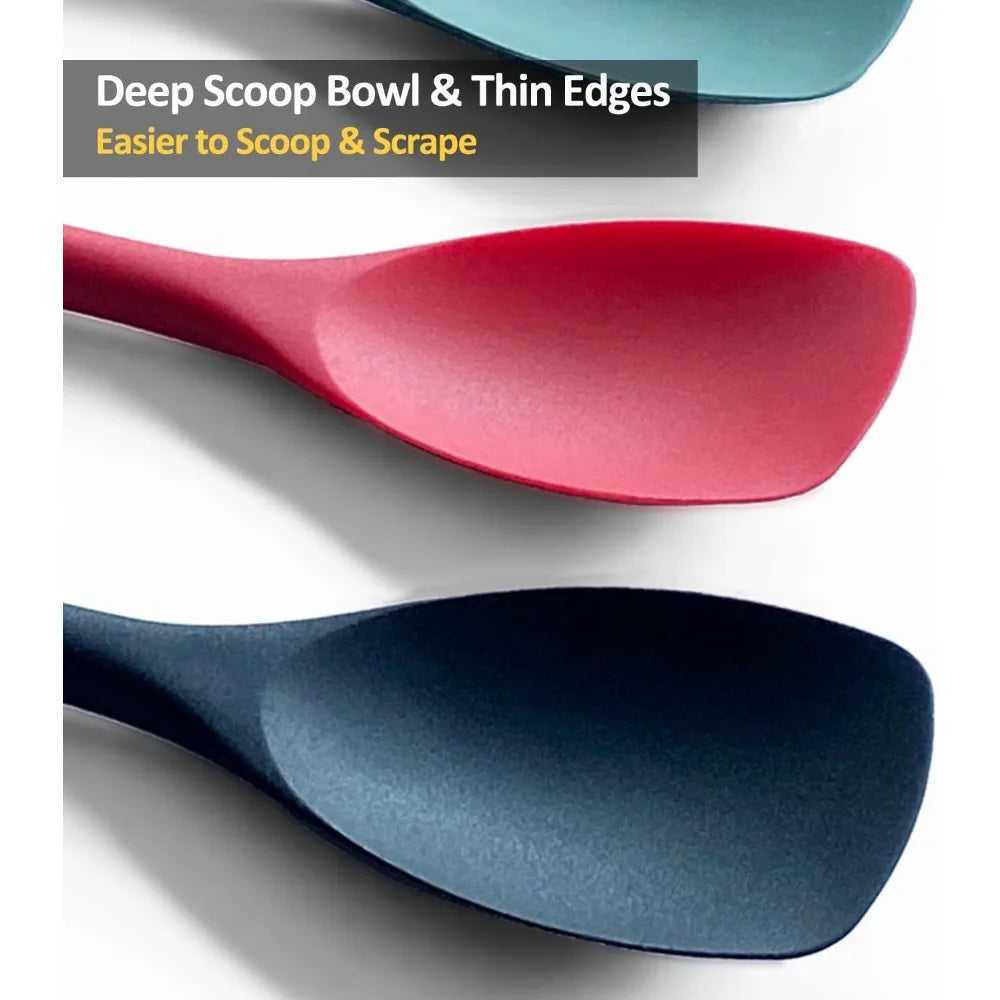 Silicone Spatula Set Heat Resistant Nonstick Spatulas For Cooking