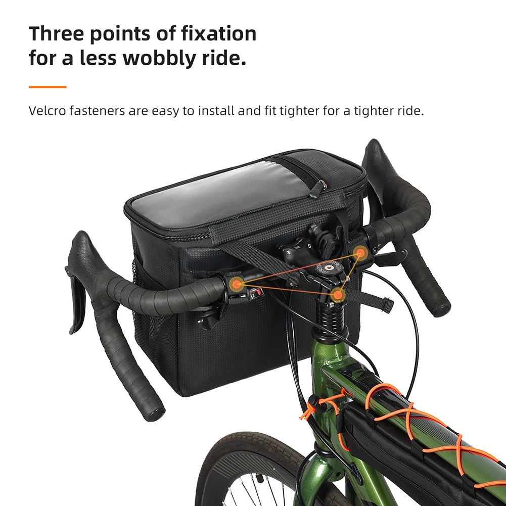 APWIKOGERH Front Bike Bag Waterproof Touch Screen Pouch