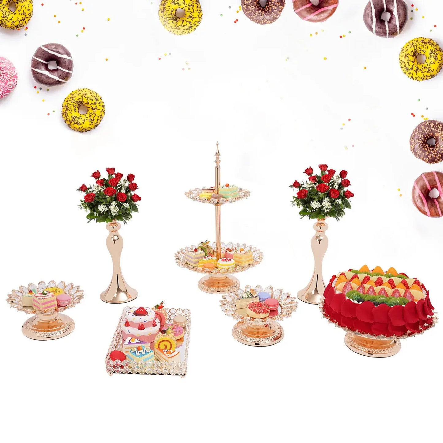 Cake Tools Round Cake And Cupcake Stands Dessert Display