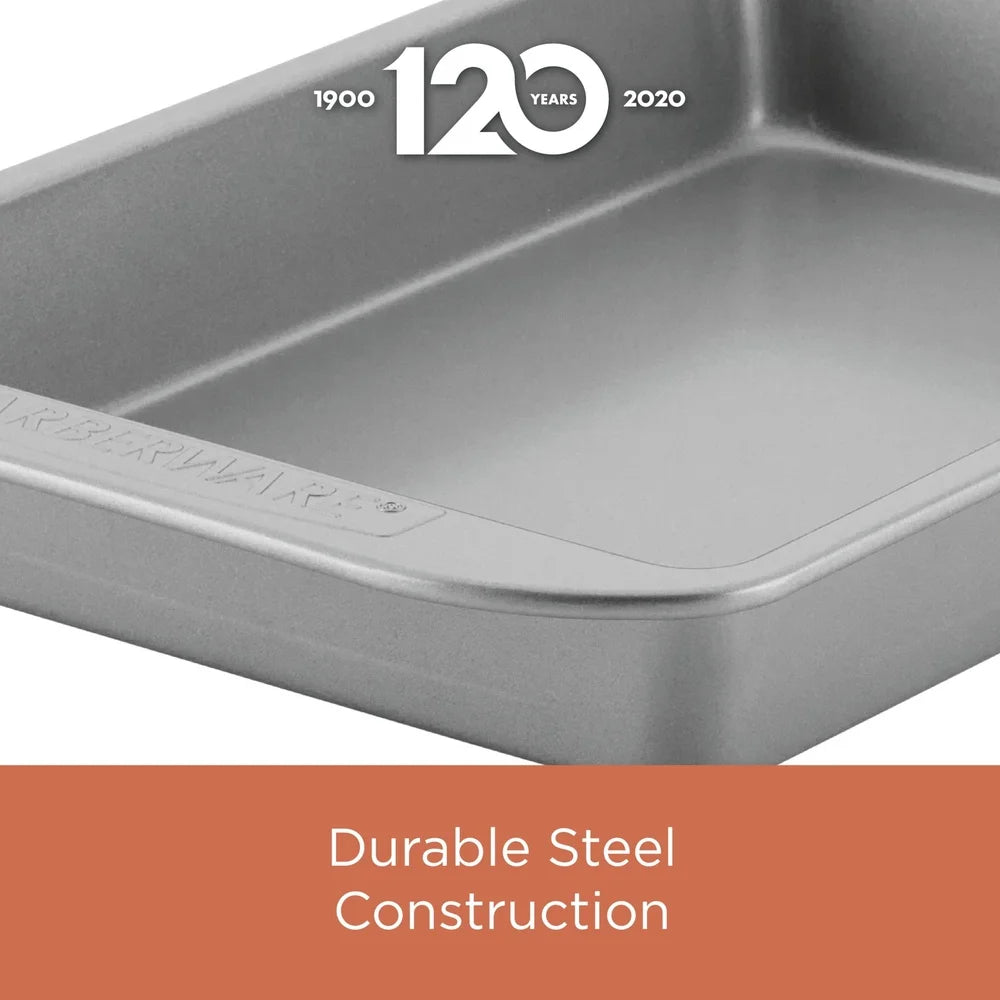 Nonstick Bakeware Cookie Pan Set Heavy Duty 3 Piece
