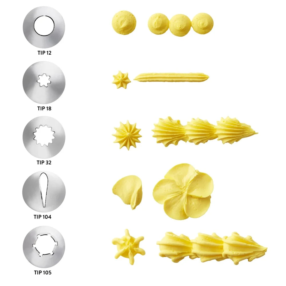 XMSJCake Tools Cupcake Decorating Book Set Spatula Tips