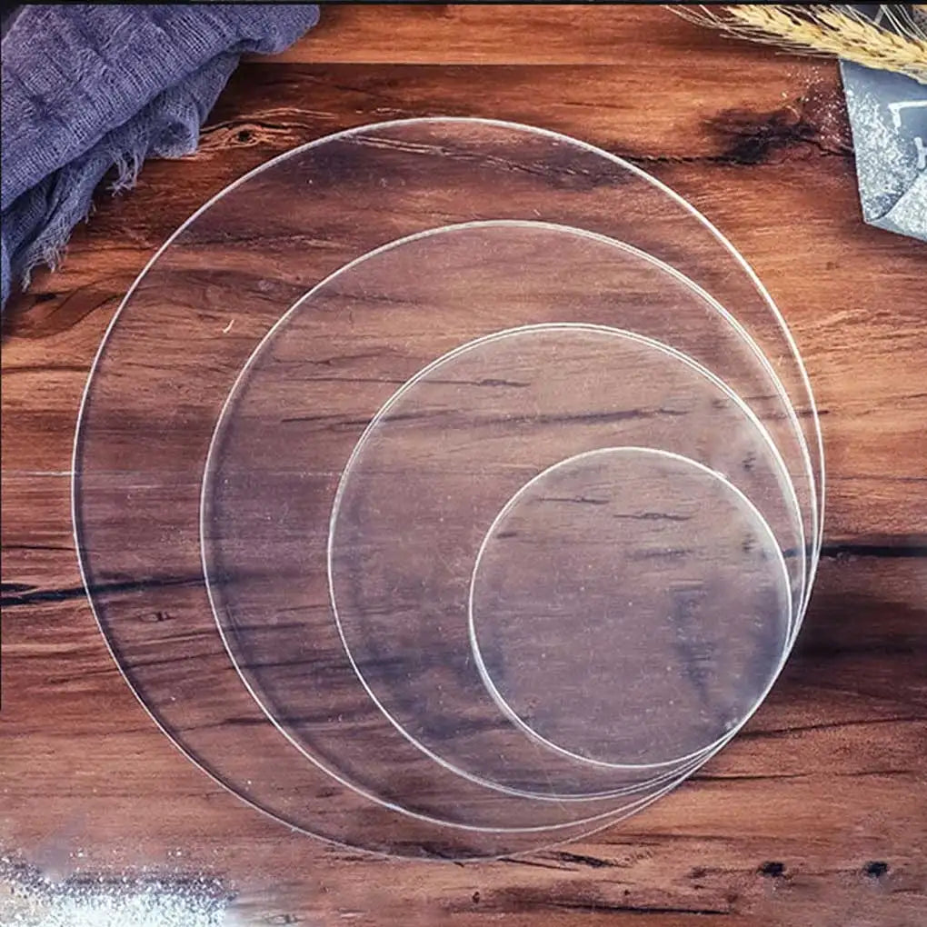 Cake Tools Acrylic Cake Disk Washable Transparent Stand