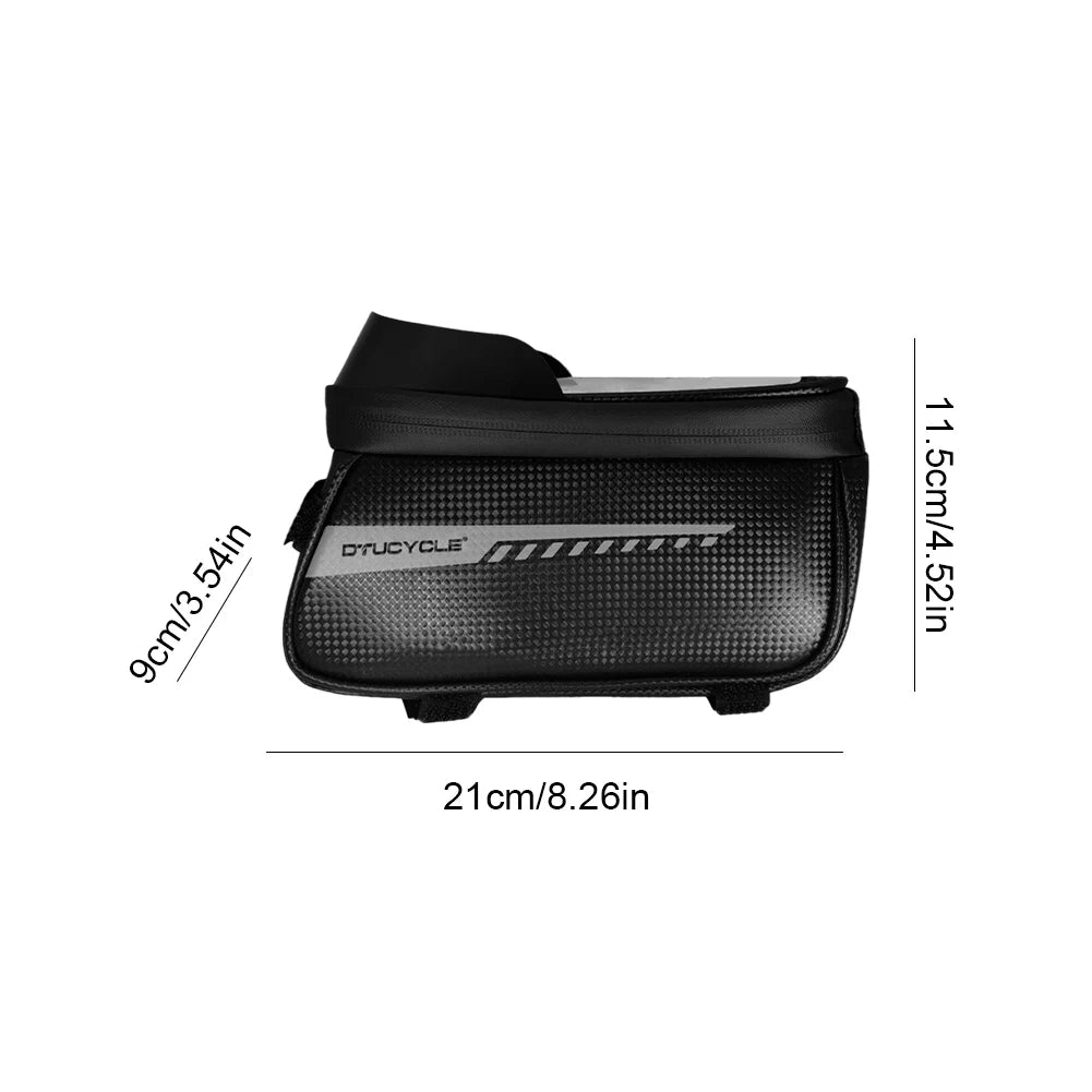 Hign-Concerned Bike Front Frame Bag Phone Holder Pouch