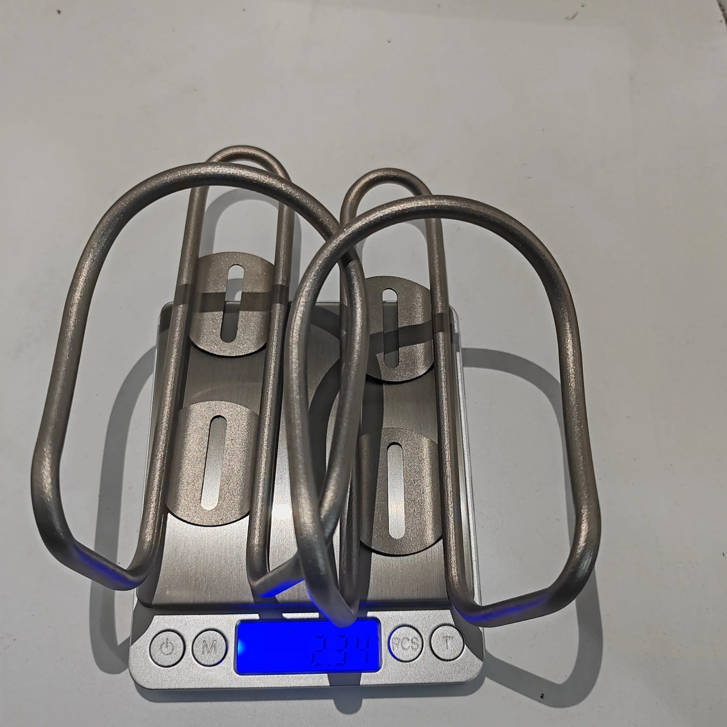 Sand Blasted Titanium Bottle Cage Ultralight With M5 Bolts