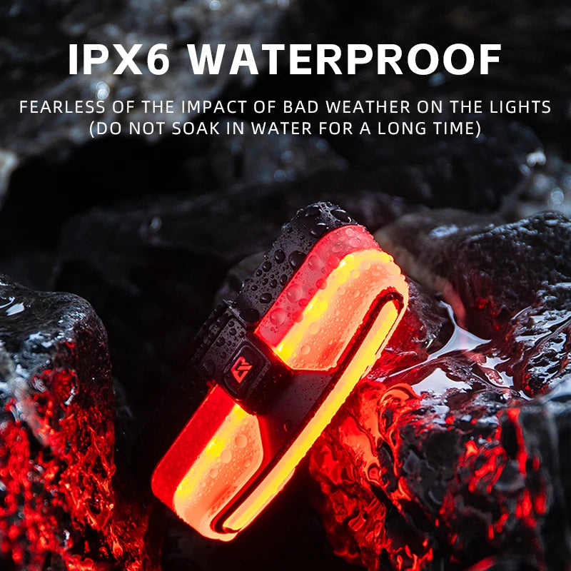 RockBros Smart Rear Bike Light TypeC IPX6 Brake Sensor