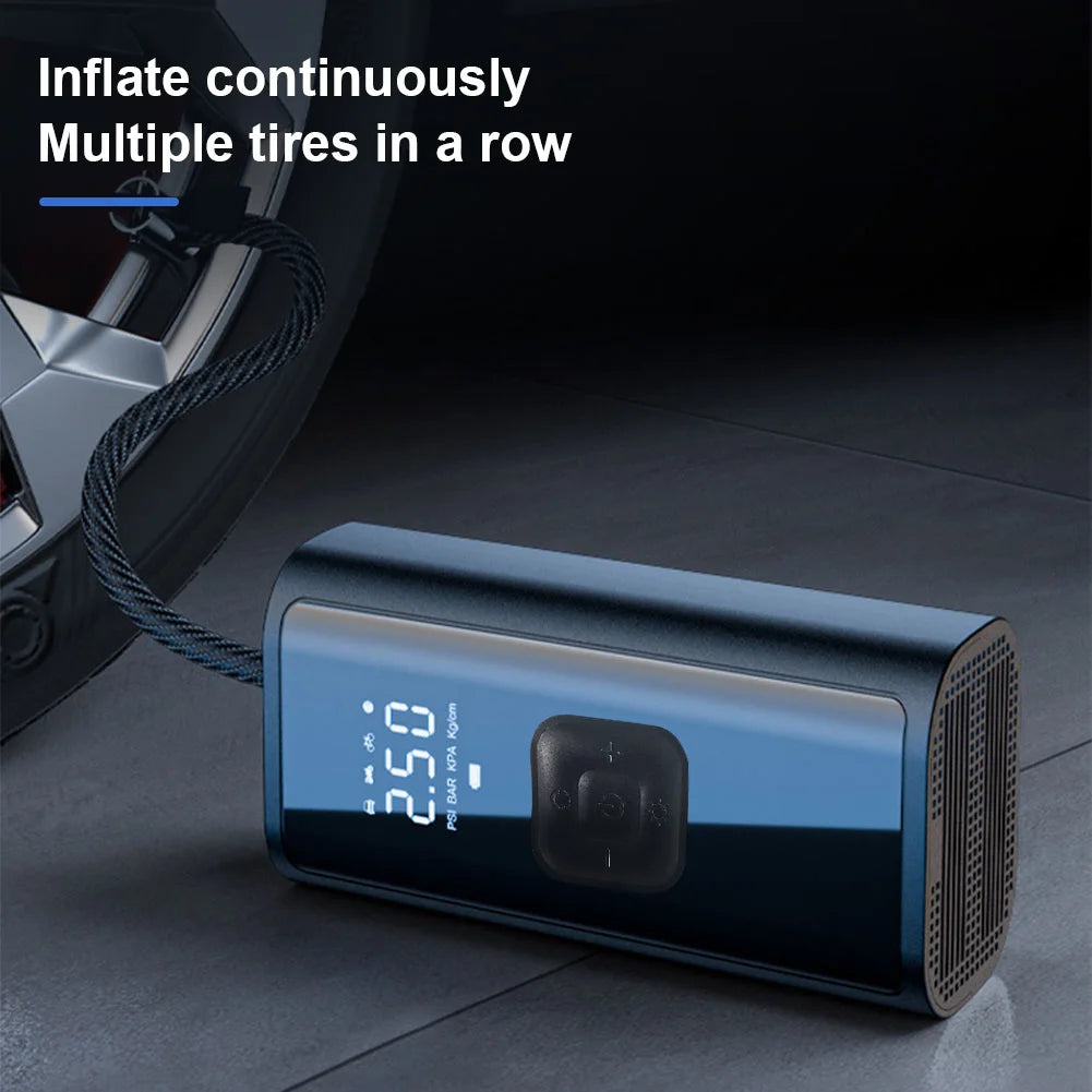 Hign Concerned 3 In 1 Car Wireless Air Pump LEDLight