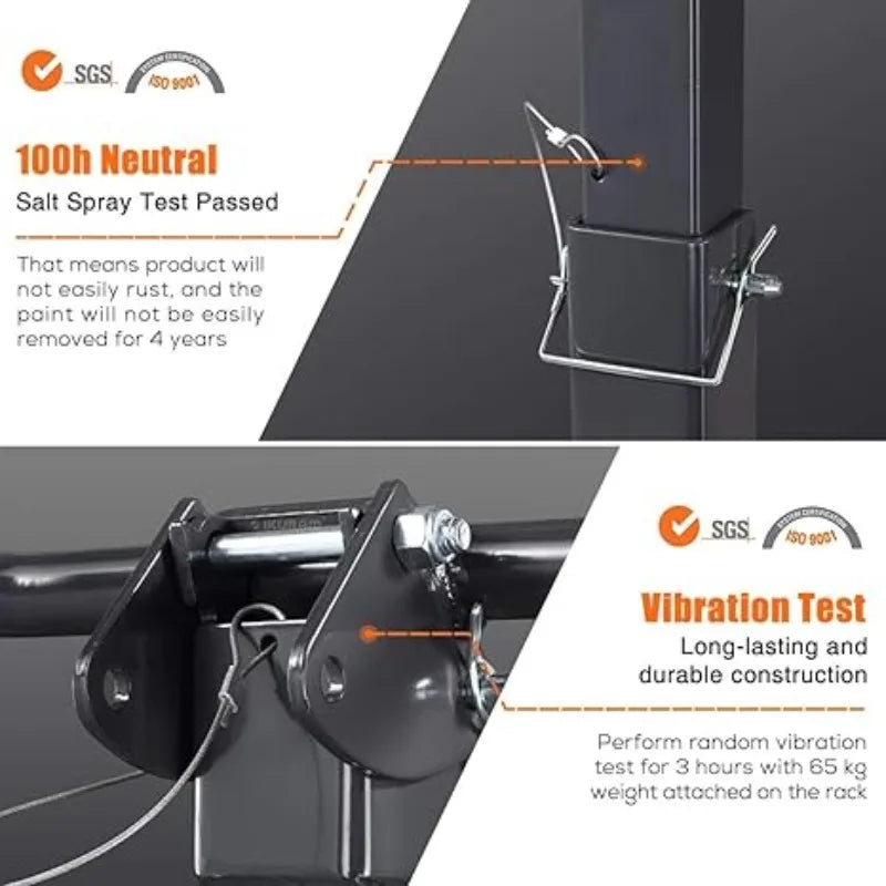 2 Bike Carrier Hitch Mount Rack For Cars SUV 2 Inch Receiver
