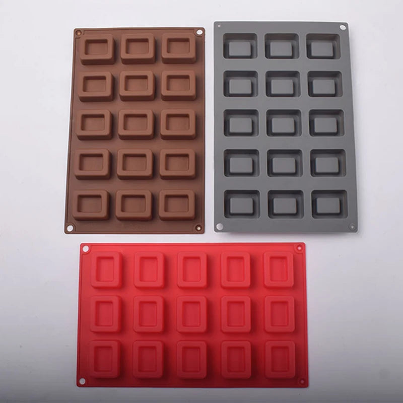 Hign-Concerned Square Donut Silicone Mold Chocolate Cakes