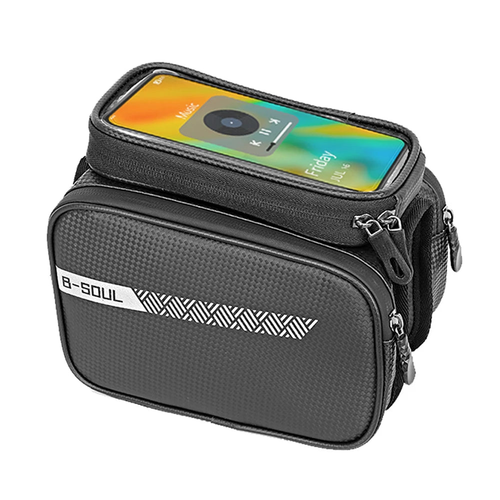 B-SOUL Bicycle Top Frame Bag 1.5L Front Frame Carrier Pouch