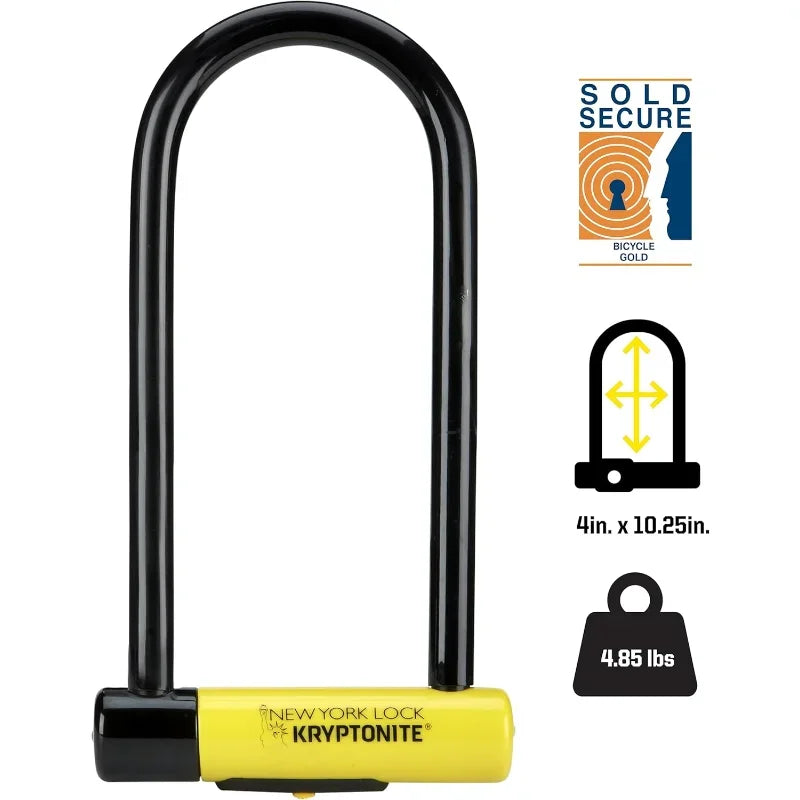 YTYIN Long Shackle U Lock for Bicycle Heavy Duty Security