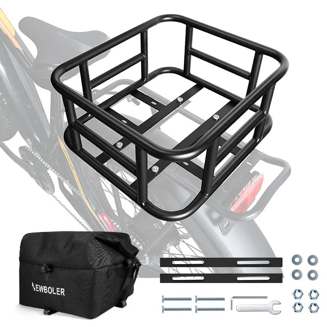 NEWBOLER Rear Bike Basket Cargo Rack Bag For Outdoor