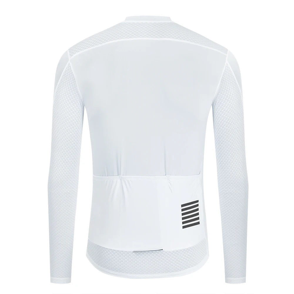YKYWBIKE Mens Long Sleeve Cycling Jersey Pro Team Jersey