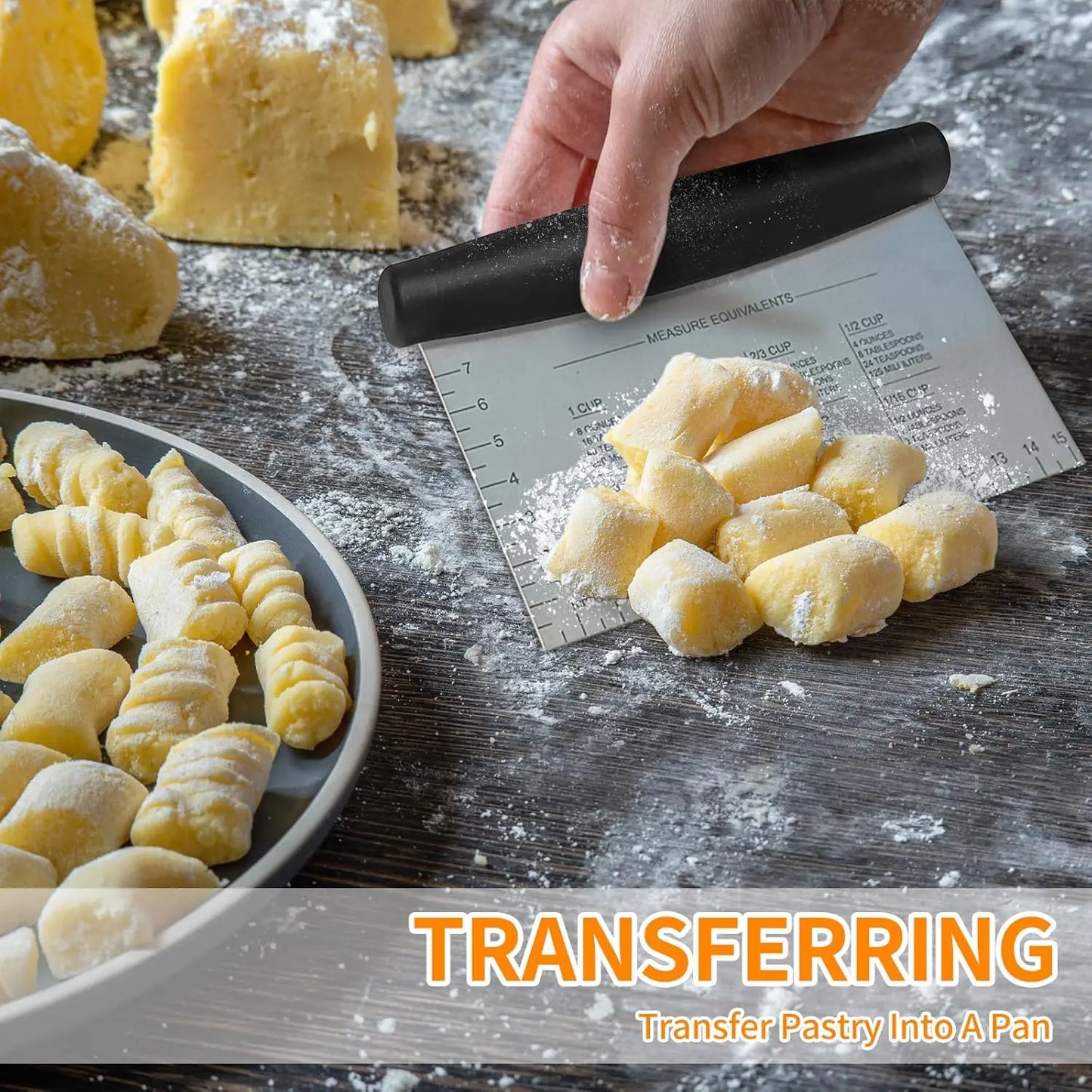 Hign-concerned Stainless Bench Scraper And Pastry Blender