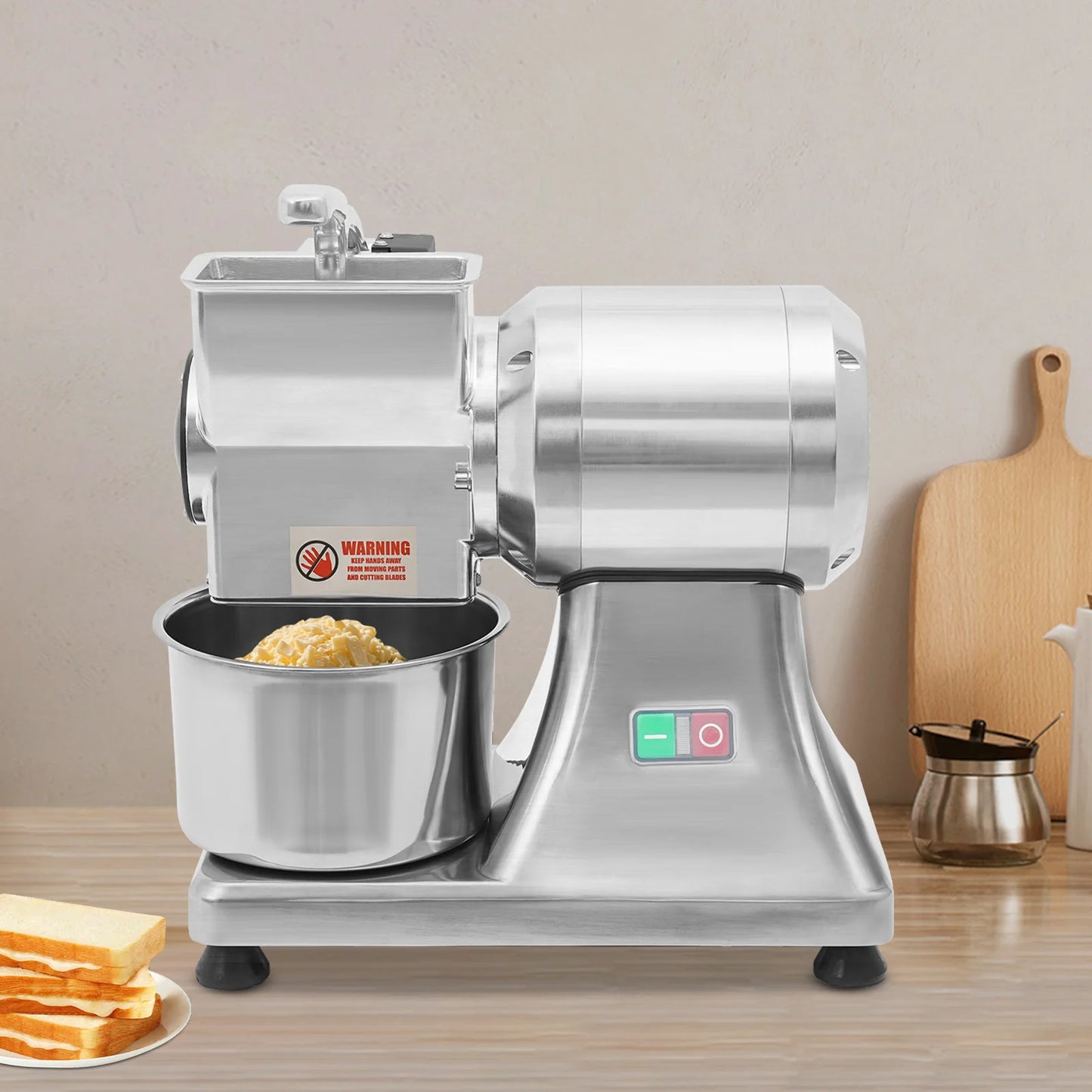 0.75HP 550W Professional Electric Cheese Grater Baking Tools Nut Bread Chocolate Mill Bread Crumbs Crushing Machine