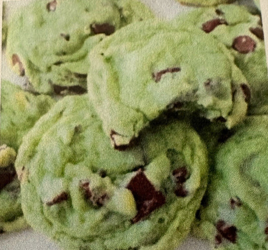 Mint Chocolate Pudding Cookies