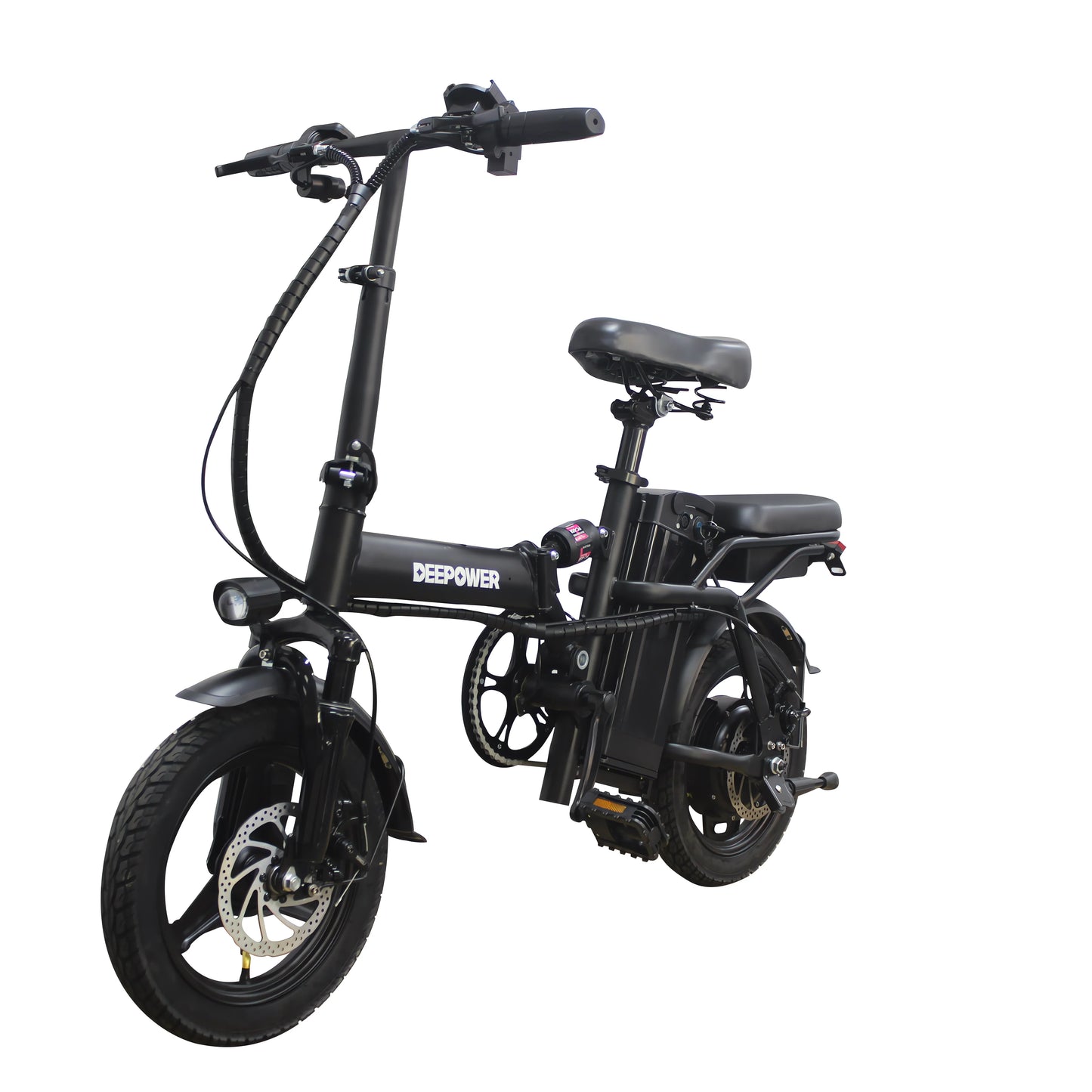 DEEPOWER Folding Electric Bike Adults 48V 15Ah 400W Foldable