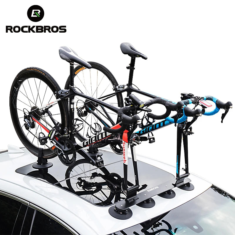 ROCKBROS Roof Bike Rack Carrier Suction Mount Quick Install