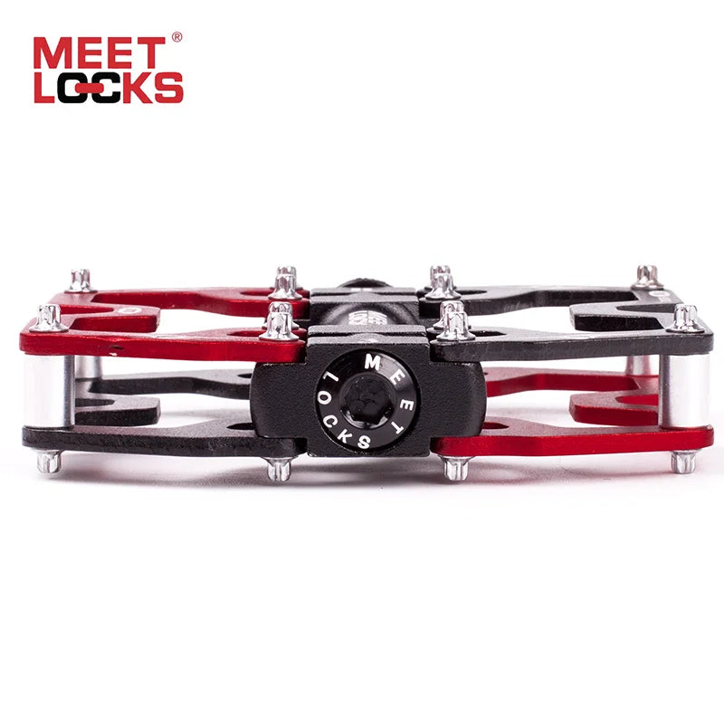 Meet Locks Bicycle Pedals CNC Aluminum 3 Bearing MTB Road