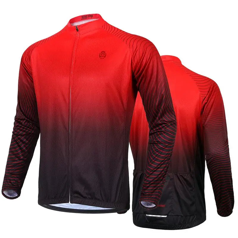 West Biking Cycling Jersey Long Sleeve Team Racing Shirt