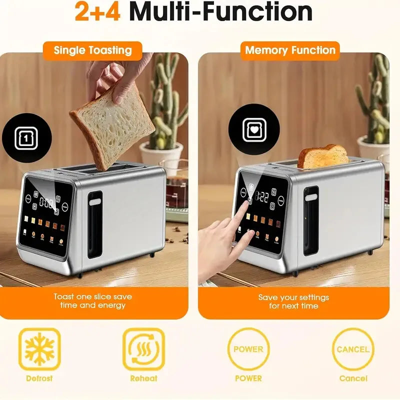 Beinilai Smart Touch Screen Toaster With Memory Function