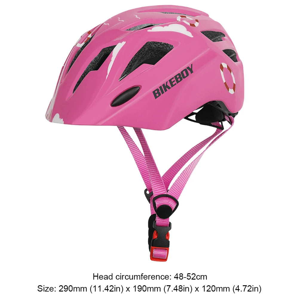 Kids Adjustable Cycling Helmet With Taillights For Balance