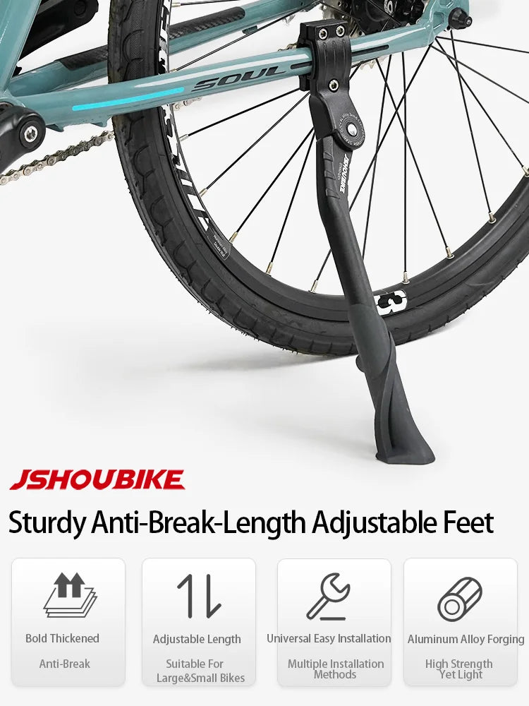 JSHOU BIKE Adjustable Bicycle Kickstand Aluminium Alloy MTB